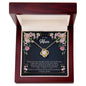 Love Knot Necklace - 18K Yellow Gold Finish with Luxary box