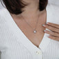 Silver Love knot Necklace for women