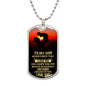 Personalized Dog Tag Necklace for Son | Meaningful Gift Idea