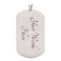 I Love You Military Chain Necklace for Son – Personalized Engraved Gift