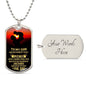 Personalized Dog Tag Necklace for Son | Meaningful Gift Idea