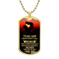 Personalized Dog Tag Necklace for Son | Meaningful Gift Idea