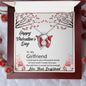 To My Girlfriend - Forever Love Heart Necklace - PrittiJewelry