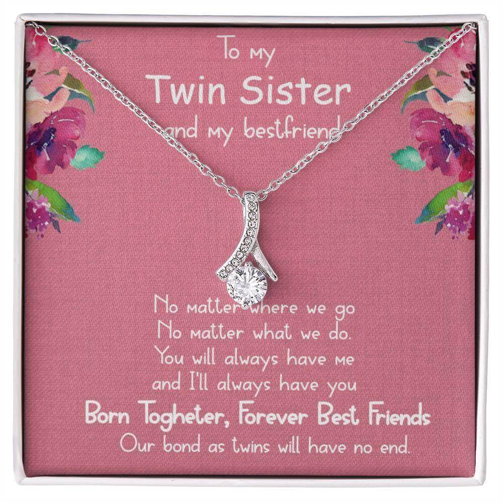 Alluring Beauty Necklace For Sister (Yellow & White Gold Variants)