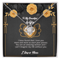To My Beautiful Wife - Love Knot Necklace for Valentine’s Day