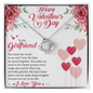 To My Girlfriend - Elegant Love Knot Necklace for Valentine's Day