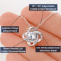 To My Beautiful Wife - Love Knot Necklace for Valentine’s Day