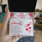 To My Girlfriend - Elegant Love Knot Necklace for Valentine's Day