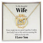 To My Wife - Interlocking Hearts Necklace