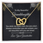 To My Beautiful Granddaughter | Interlocking Hearts Necklace