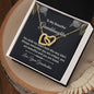 To My Beautiful Granddaughter | Interlocking Hearts Necklace