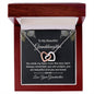 To My Beautiful Granddaughter | Interlocking Hearts Necklace