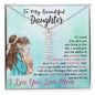 Vertical Name Necklace for Daughter - Pure Love & Elegance - PrittiJewelry