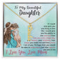 Vertical Name Necklace for Daughter - Pure Love & Elegance - PrittiJewelry