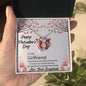 To My Girlfriend - Forever Love Heart Necklace - PrittiJewelry