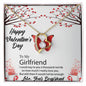 To My Girlfriend - Forever Love Heart Necklace - PrittiJewelry