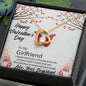 To My Girlfriend - Forever Love Heart Necklace - PrittiJewelry