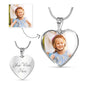 Personalize Heart Photo Necklace