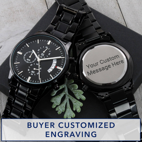 Personalized Engraved Watch For Men