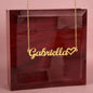 18k Gold Custom Heart Name Necklace w/Luxury Box - PrittiJewelry