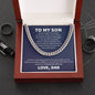 Cuban Link Chain Necklace For Son