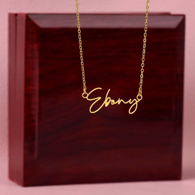 Custom Signature Name Necklace For Her