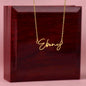 18K Gold Custom Signature Name Necklace
