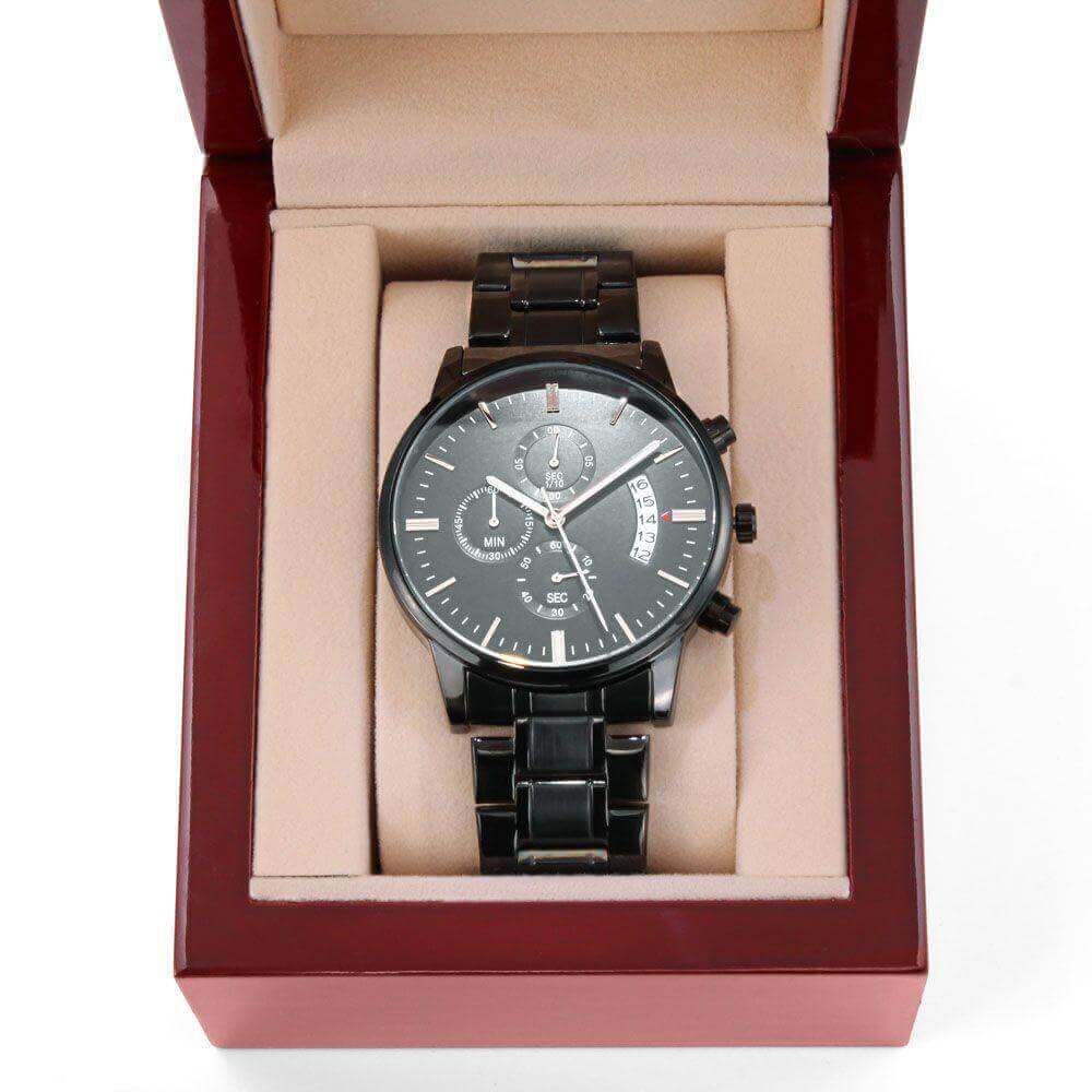 Personalized Engraved Watch Men - Luxury Box W/LED