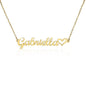 18k Gold Custom Heart Name Necklace - PrittiJewelry