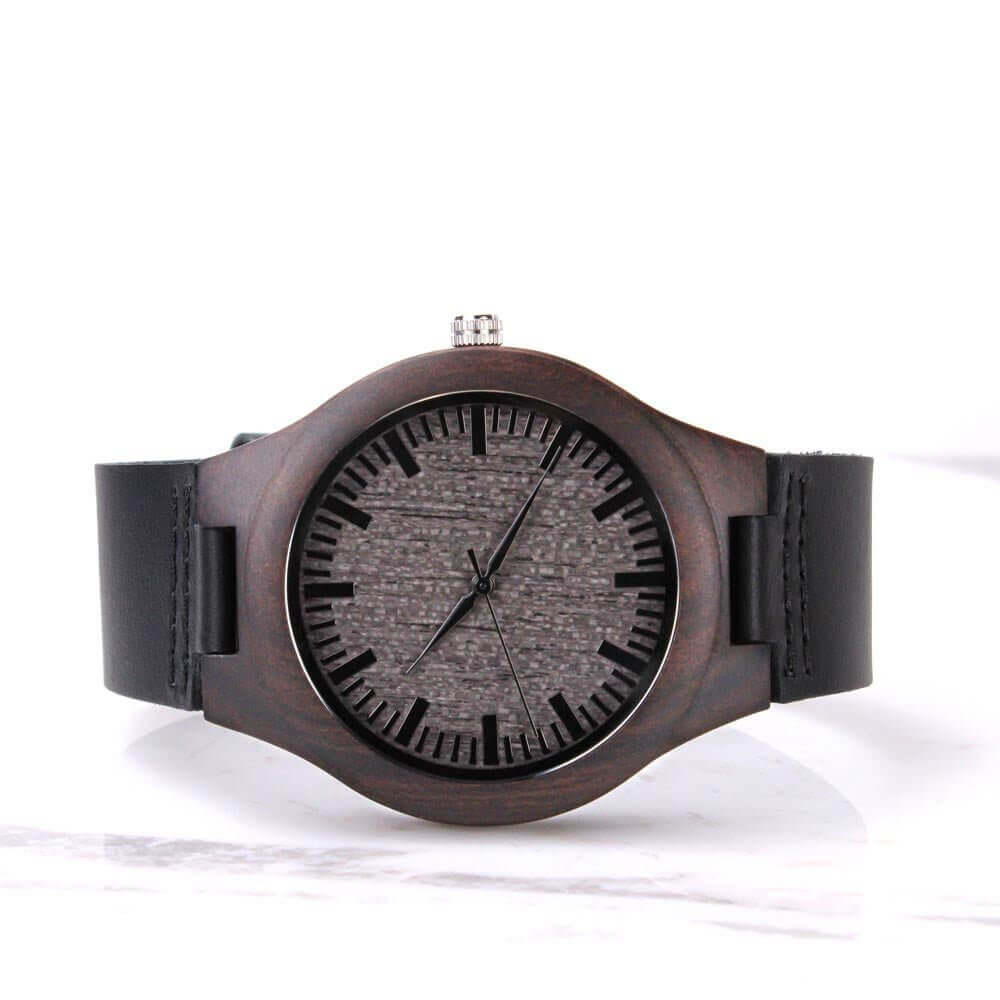 Engraved Wooden Watch for Son - Personalized Gift for Any Occasion - PrittiJewelry