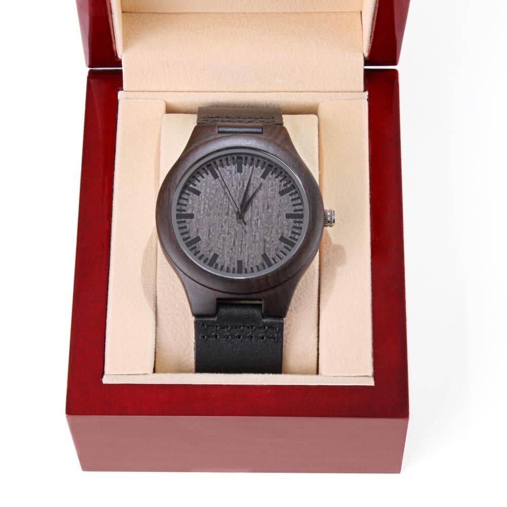 Engraved Wooden Watch for Son - Personalized Gift for Any Occasion - PrittiJewelry