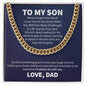 Cuban Link Chain Necklace For Son