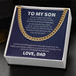 Cuban Link Chain Necklace For Son
