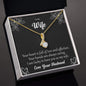 To My Wife - Alluring Beauty Necklace: A Gift That Will Make Her Smile - PrittiJewelry