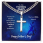 Personalized Steel Cross Necklace