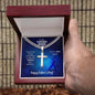 Personalized Steel Cross Necklace