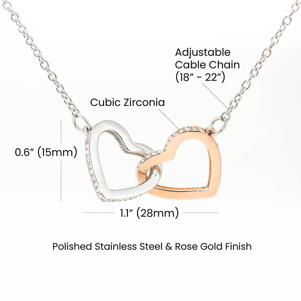 Heartfelt Connections: Timeless Interlocking Hearts Symbol (No MC) - PrittiJewelry