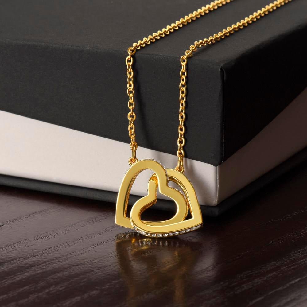 Heartfelt Connections: Timeless Interlocking Hearts Symbol (No MC) - PrittiJewelry