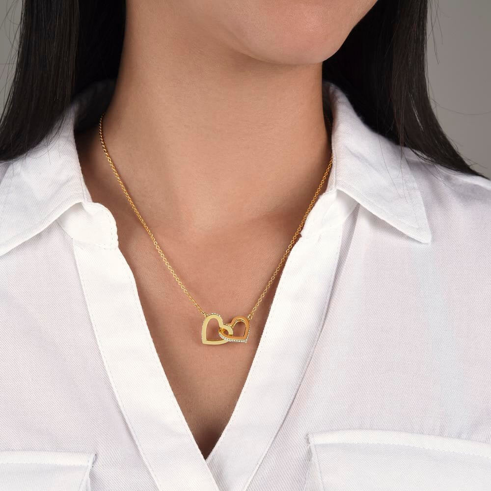 Heartfelt Connections: Timeless Interlocking Hearts Symbol (No MC) - PrittiJewelry