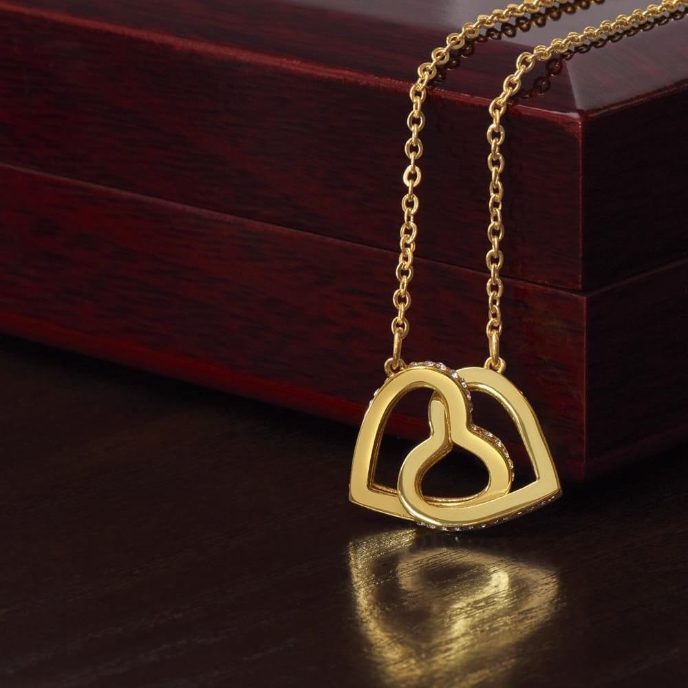 Heartfelt Connections: Timeless Interlocking Hearts Symbol (No MC) - PrittiJewelry