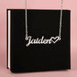 Custom Heart Name Necklace - PrittiJewelry