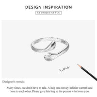 Load image into Gallery viewer, Hug Ring - PrittiJewelry

