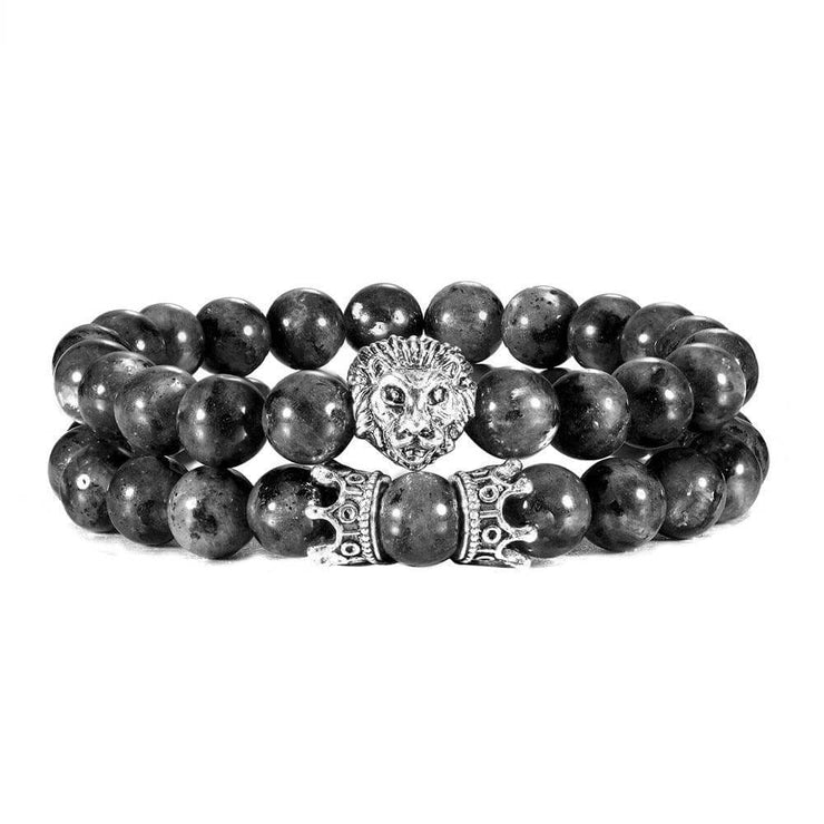 Lava Rock Lion Bracelet - Courageous Spirit