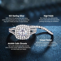 Load image into Gallery viewer, 925 Sterling Silver Engagement Ring
