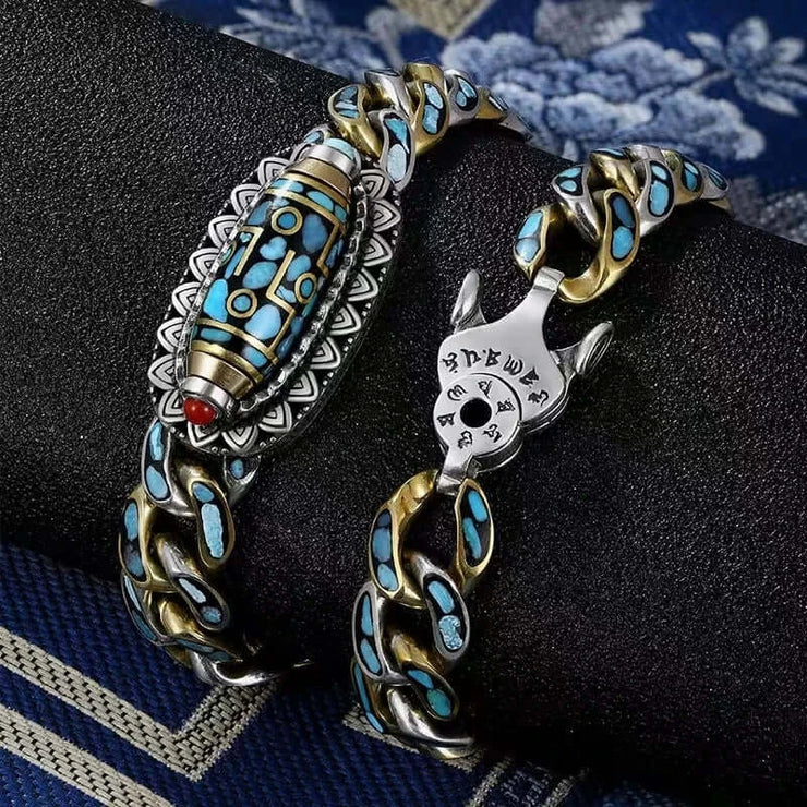 Turquoise Six-character Truth Bracelet