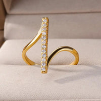 Load image into Gallery viewer, Zircon Geometric Rings for Her
