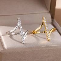 Load image into Gallery viewer, Zircon Geometric Rings for Her
