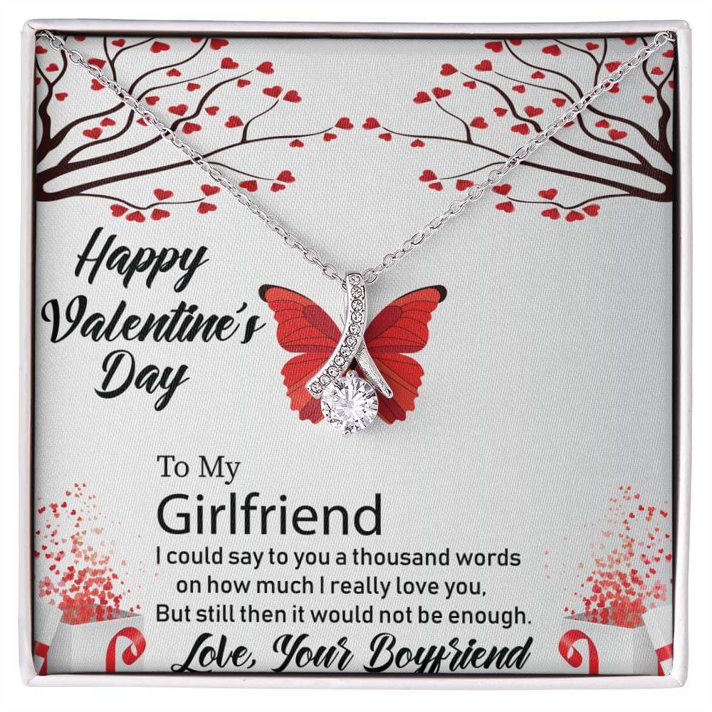 To My Girlfriend - Alluring Beauty Necklace - Romantic Gift for Girlfriend
