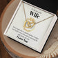 To My Wife - Interlocking Hearts Necklace