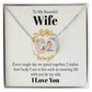 To My Wife - Interlocking Hearts Necklace